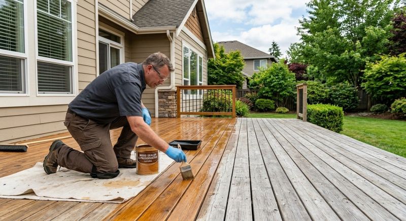 Concrete Deck Sealing in Renton, WA