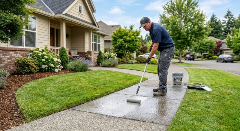 Concrete Walkway Sealing in Gig Harbor, WA