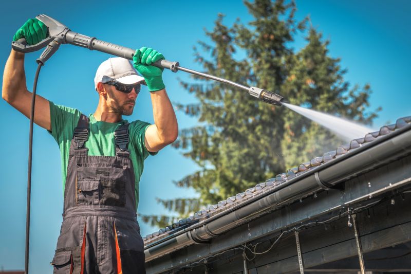 Local Roof Gutter Drains Cleaning pros at work