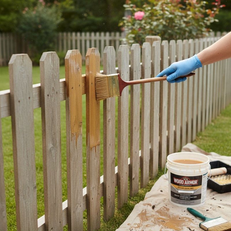 Cedar Fence Sealing in Gig Harbor, WA