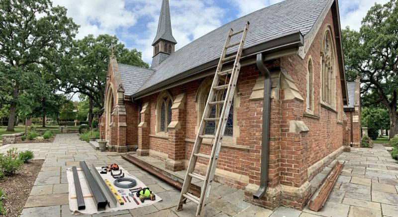 Church Downspout Installation in Sacramento, CA