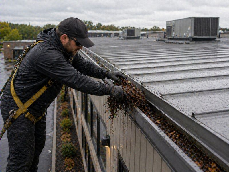 Commercial Gutter Unclogging in Roseville, CA