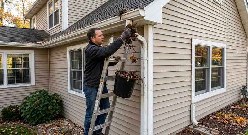 Downspout Blockage Removal in Richmond, VA