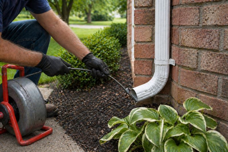Downspout Snaking in Longmont, CO