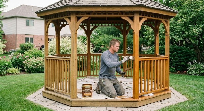 Gazebo Sealing in Gig Harbor, WA