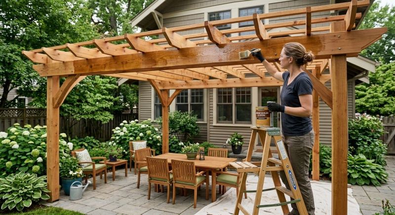 Gazebo Sealing in Bellevue, WA