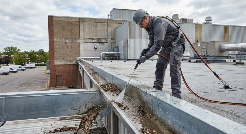 Industrial Gutter Cleaning in Sacramento, CA