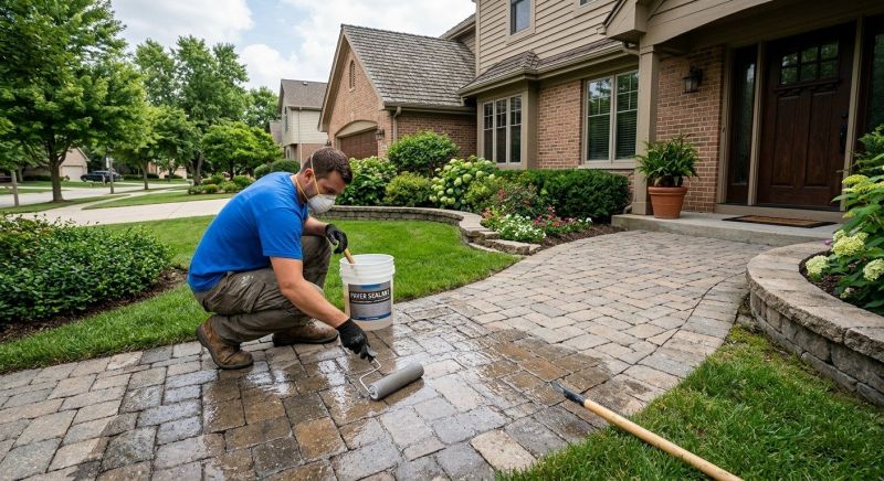 Paver Driveway Sealing in Puyallup, WA