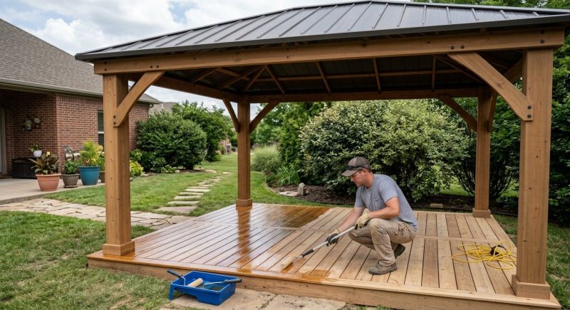 Pergola Sealing in Bellevue, WA