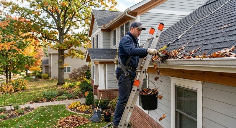 Rain Gutter Clearing in Richmond, VA